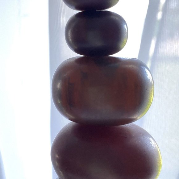 African PF Copal Amber Bakelite Faturan Graduated Beads 15in Necklace 195.2g - Picture 16 of 16